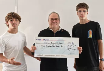 les gagnants du concours, Renan et Sohan