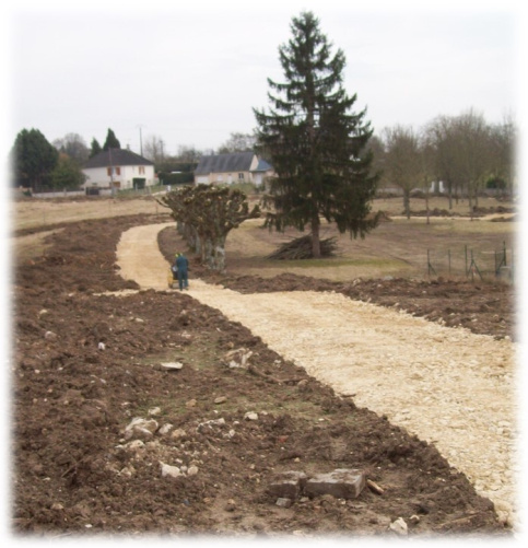 compactage après empierrement et nivellement