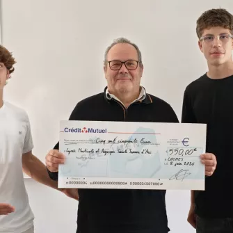 les gagnants du concours, Renan et Sohan